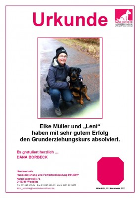 Elke Müller und "Leni"