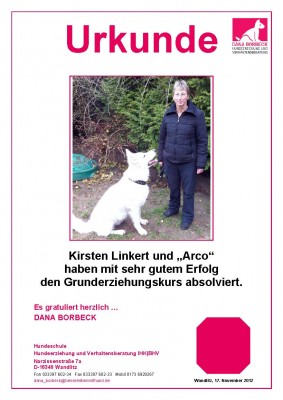 Kirsten Linkert und "Arco"