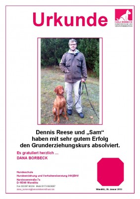 Dennis Reese und "Sam"