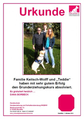 Familie Keitsch-Wolff und "Teddie"