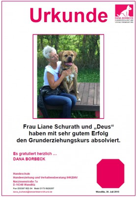 Liane Schurath und "Deus"