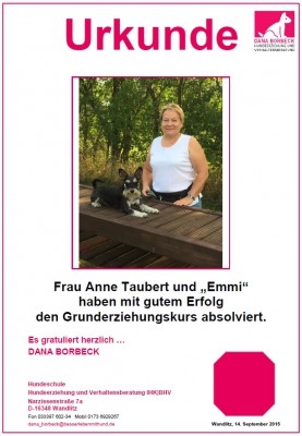 Anne Taubert und "Emmi"