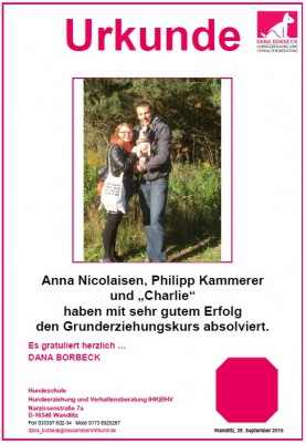 Anna Nicolaisen, Philipp Kammerer und "Charlie"
