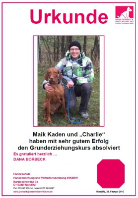 Maik Kaden und "Charlie"