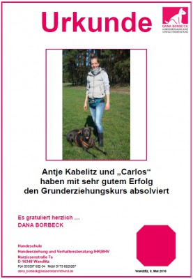 Antje Kabelitz und "Carlos"