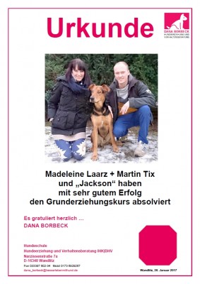 Madeleine Laarz, Martin Tix und Jackson