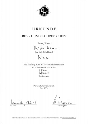 Heide Kamm und "Kira"